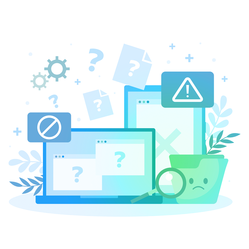 サイトエラーのイラスト